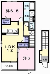 余部駅 徒歩39分 2階の物件間取画像